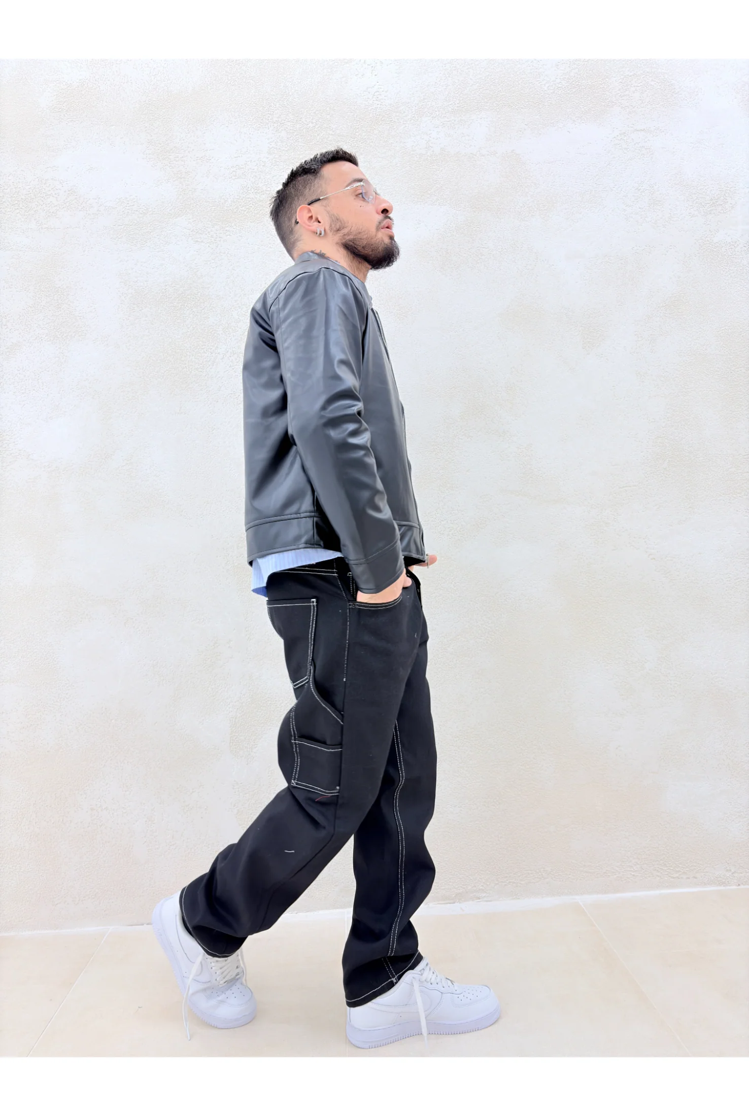 Giubbino ecopelle M057 - Image 3