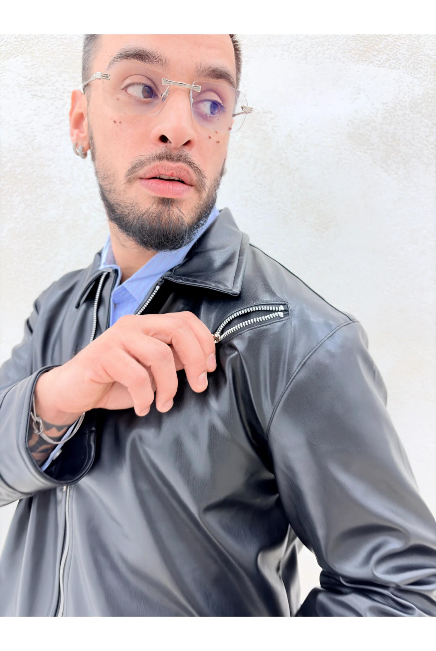 Giubbino ecopelle M057 - Image 4