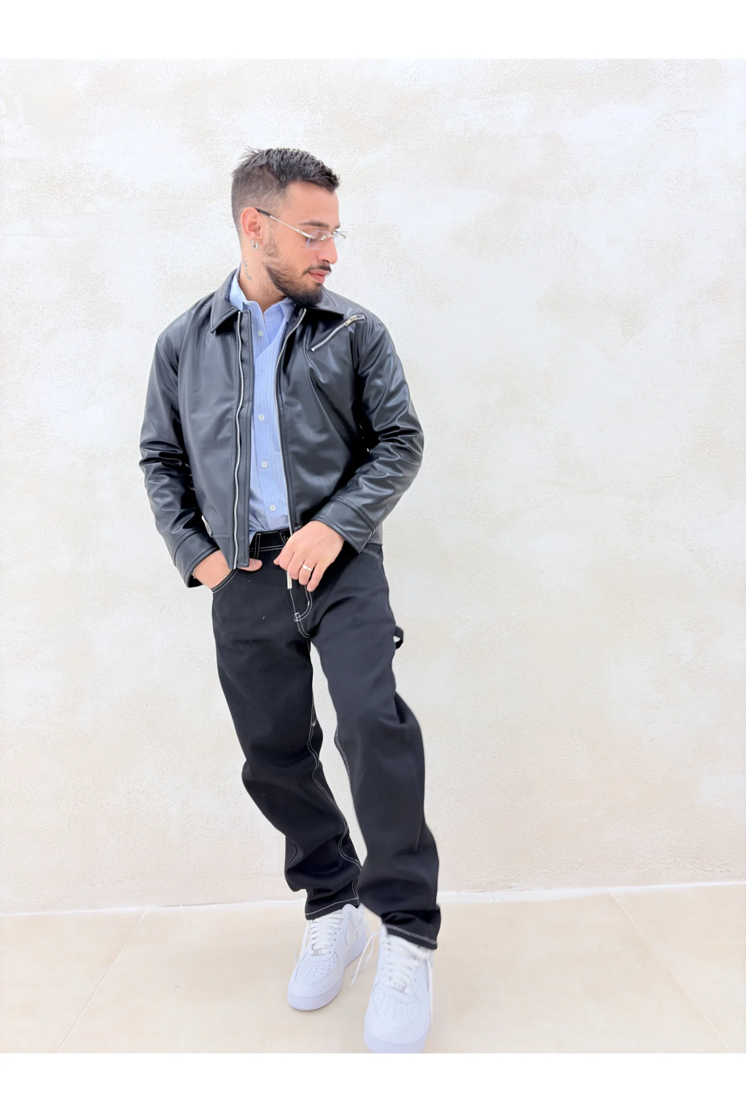 Giubbino ecopelle M057 - Image 5