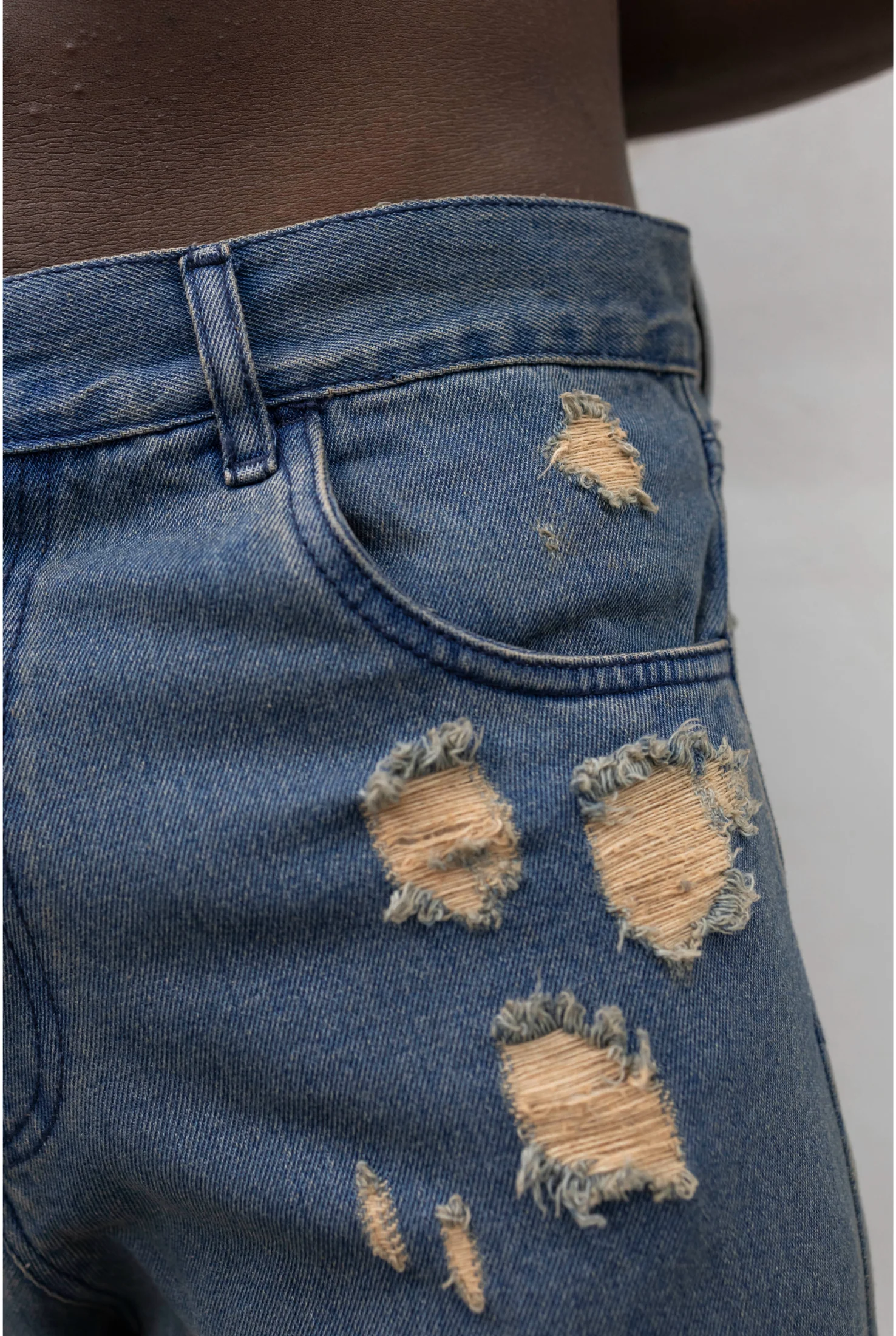 Jeans PRESENT DAY baggy bluebrown - Image 3