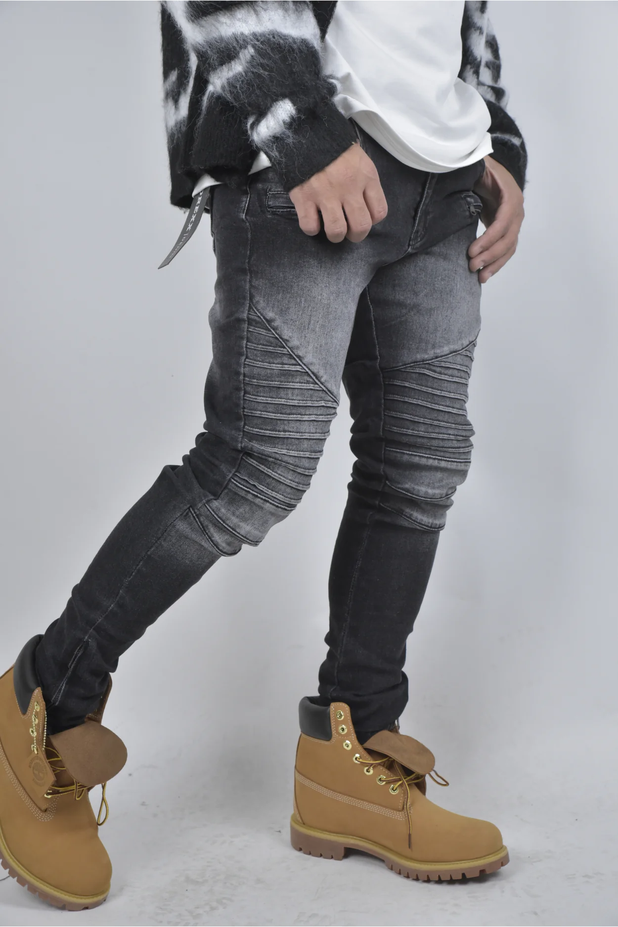 Jeans skinny ZCW1022 GREY - Image 3