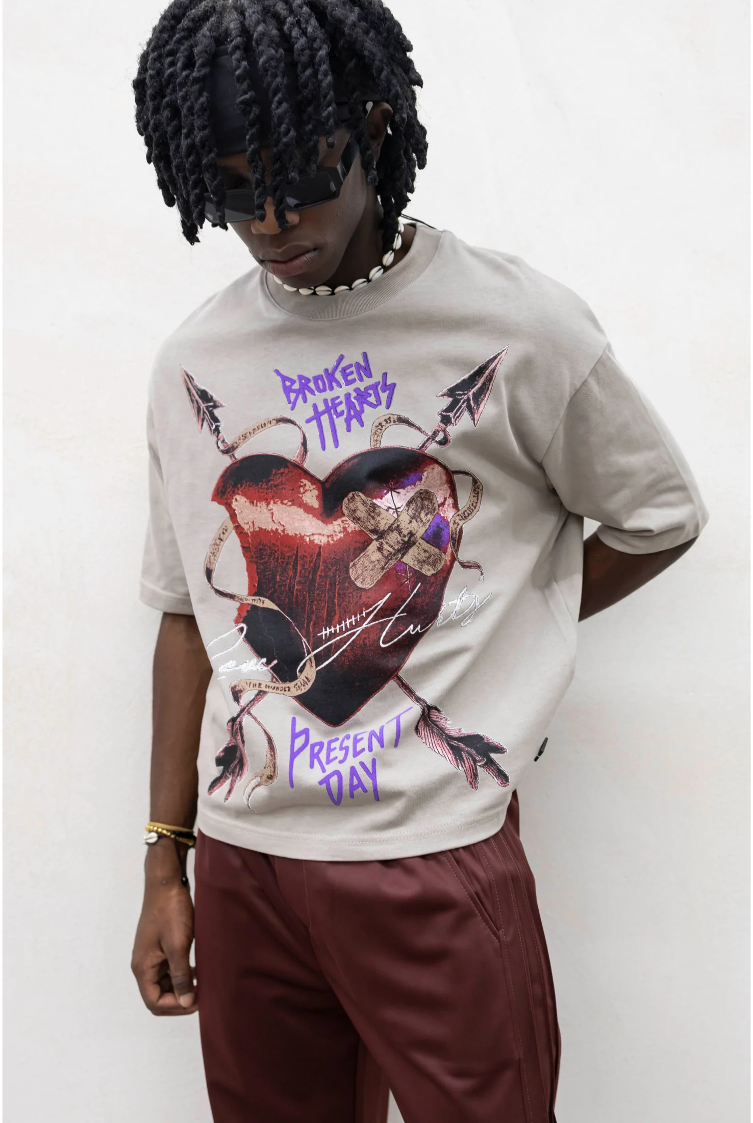 T-shirt PRESENT DAY Broken hearts - Image 3